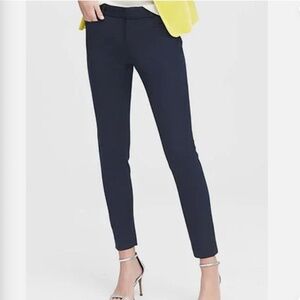 Banana republic women's navy sloan mid rise ankle pants size 6P